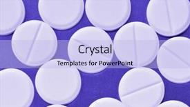  Presentation with pills - PPT layouts enhanced with colorful swallows - lots of pills toning background and a light blue colored foreground