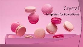  Presentation with floating - Amazing presentation having colorful-sweet-macarons-or-macaroons backdrop and a lemonade colored foreground
