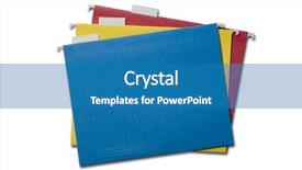  Presentation with tabs - Theme enhanced with colorful tabbed folders isolated background and a teal colored foreground