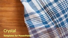  Presentation with odontology colorful 3d view - Cool new PPT layouts with colorful tablecloth covered on wood backdrop and a  colored foreground