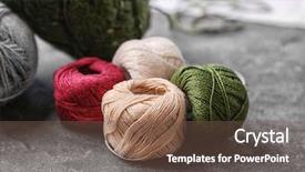  Presentation with ted bundy colorful 3d teeth - Colorful presentation theme enhanced with colorful threads on grey background backdrop and a  colored foreground