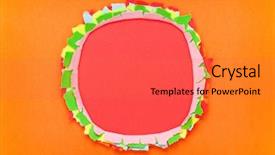  Presentation with torn paper - Beautiful slides featuring colorful torn paper background with space for your message backdrop and a red colored foreground