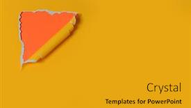  Presentation with space - Cool new PPT layouts with colorful-torn-papers-with-blank backdrop and a gold colored foreground