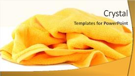  Presentation with colorful - Audience pleasing slide set consisting of colorful towel isolated on white backdrop and a blonde colored foreground
