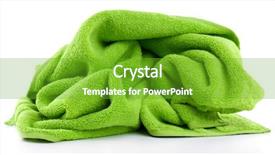  Presentation with colorful - PPT layouts consisting of colorful towel isolated on white background and a tawny brown colored foreground