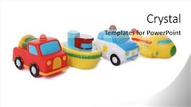  Presentation with fire truck police - Colorful presentation enhanced with colorful toy airplane boat fire backdrop and a white colored foreground