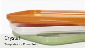  Presentation with india flag - PPT layouts having colorful trays representing india background and a mint green colored foreground