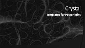  Presentation with deep web technology fractal - Cool new presentation design with colorful twirl rays - fractal rendition of white curls backdrop and a black colored foreground