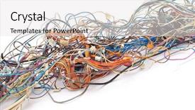  Presentation with electricity - Amazing theme having concepts series planet earth backdrop and a teal colored foreground