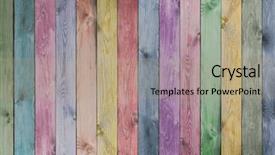  Presentation with wood planks - Presentation featuring colorful wood planks texture or background background and a coral colored foreground