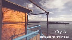  Presentation with hut - Slides consisting of colorful-wooden-hut-on-chiaiai background and a  colored foreground