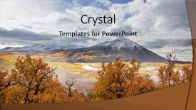  Presentation with fall season - Audience pleasing presentation design consisting of colorful yellow autumn in colorado backdrop and a light blue colored foreground