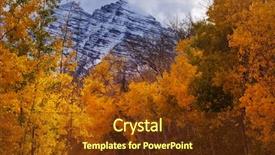  Presentation with fall season - Slides with colorful yellow autumn in colorado background and a tawny brown colored foreground