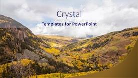  Presentation with fall season - Presentation consisting of colorful-yellow-autumn-in-colorado background and a sky blue colored foreground