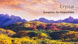  Presentation with fall season - Slides with colorful-yellow-autumn-in-colorado background and a lemonade colored foreground