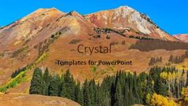  Presentation with fall season - Audience pleasing presentation consisting of colorful-yellow-autumn-in-colorado backdrop and a red colored foreground