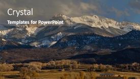  Presentation with fall season - Theme featuring colorful-yellow-autumn-in-colorado background and a gray colored foreground