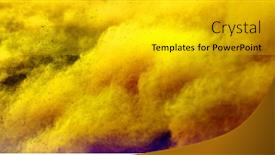  Presentation with dust - Audience pleasing presentation theme consisting of colorfull-dust-over-white-background backdrop and a light gray colored foreground