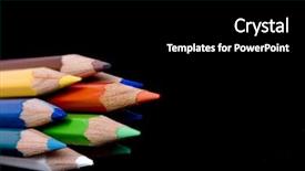  Presentation with pens and pencils - Amazing presentation having colorfull frame - coloring pencils pointed backdrop and a  colored foreground