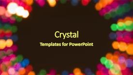  Presentation with ornament - PPT theme featuring colorfull ornament background with copy space background and a wine colored foreground