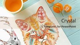  Presentation with tea cup - Amazing theme having coloring book - colouring pictures cup of tea backdrop and a  colored foreground