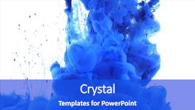  Presentation with ink - PPT layouts with colors and ink in water background and a cobalt blue colored foreground