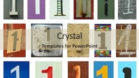  Presentation with number - Colorful PPT layouts enhanced with colors and texture number one backdrop and a coral colored foreground