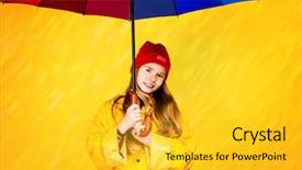  Presentation with kids fashion - Cool new presentation theme with colors autumn fashion for kids backdrop and a gold colored foreground