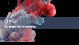  Presentation with ink blot - Cool new presentation with colors in water ink blot backdrop and a ocean colored foreground