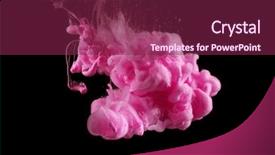  Presentation with ink blot - Audience pleasing slides consisting of colors in water ink blot backdrop and a violet colored foreground