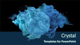  Presentation with ink blot - Colorful slides enhanced with colors in water ink blot backdrop and a ocean colored foreground