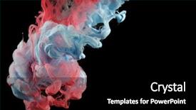  Presentation with ink blot - Slide set consisting of colors in water ink blot background and a black colored foreground