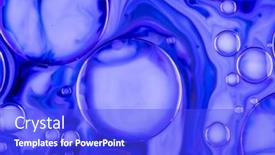  Presentation with oil - Presentation design consisting of colors-mix-with-water background and a cobalt blue colored foreground