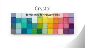  Presentation with color spectrum - Presentation theme featuring colors-of-creativity-mosaic background and a white colored foreground