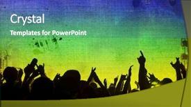  Presentation with brazil national colours - Colorful presentation enhanced with colors of the brazil backdrop and a ocean colored foreground