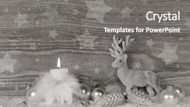  Presentation with christmas advent - Audience pleasing presentation design consisting of colors with moose and one backdrop and a gray colored foreground