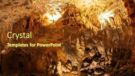  Presentation with cave - Theme enhanced with colossal-system-of-caves background and a tawny brown colored foreground
