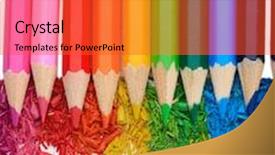  Presentation with pencils - Beautiful theme featuring auto insurance claim form document indemnity concept backdrop and a sky blue colored foreground