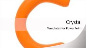  Presentation with orange colour - Cool new slide deck with colour plasticine letter isolated on a white background - orange c backdrop and a white colored foreground