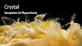  Presentation with black ink - Cool new PPT layouts with coloured acrylic ink mixing backdrop and a black colored foreground