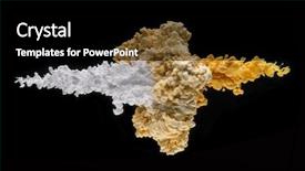  Presentation with black ink - Slide set featuring coloured acrylic ink mixing background and a black colored foreground