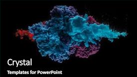  Presentation with black ink - Amazing PPT theme having coloured acrylic ink mixing backdrop and a black colored foreground