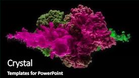  Presentation with black ink - Beautiful slide deck featuring coloured acrylic ink mixing backdrop and a black colored foreground