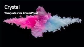  Presentation with black ink - Presentation with coloured acrylic ink mixing background and a black colored foreground