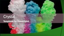  Presentation with black ink - Audience pleasing presentation design consisting of coloured acrylic ink mixing backdrop and a gray colored foreground