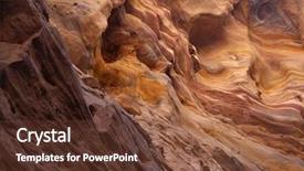  Presentation with coloured - Presentation theme featuring coloured canyon on sinai peninsula egypt background and a tawny brown colored foreground