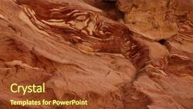  Presentation with coloured - Beautiful PPT theme featuring coloured canyon on sinai peninsula egypt backdrop and a tawny brown colored foreground