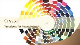 Presentation with coloured - Colorful theme enhanced with coloured palette on a paper backdrop and a cream colored foreground