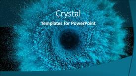  Presentation with coloured - Presentation theme with coloured-powder-explosion-isolated background and a ocean colored foreground