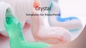  Presentation with toothpaste - Colorful slides enhanced with coloured toothpaste coming backdrop and a lemonade colored foreground